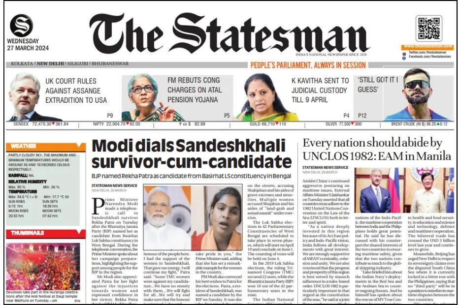 The Statesman e-paper